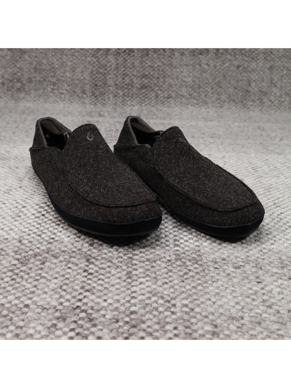 Olukai Moloa Hulu Wool Slip On Slippers Men’s US 10 Gray House Shoes Comfort
